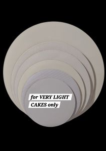 7 inches CAKE BOARD ORDINARY WHITE CORRUGATED (for VERY LIGHT CAKES only) (10 PCS)