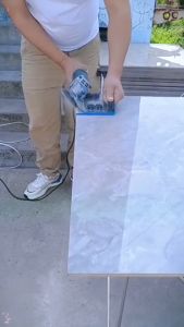 Bàn cắt mòi gạch men Bàn cắt gạch 45 độ Đế cắt mòi gạch ốp lát bằng inox 304 lắp máy cắt cầm tay