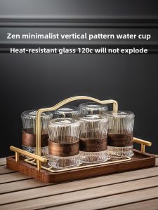 BOANG | Heat Resistant Creative Tea Glass Set with Handle