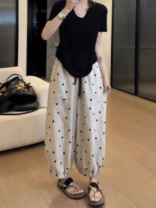 Shalldoer | High Waist Wide Leg Linen Pants Womens Casual Straight Cut Summer Thin Loose Slimming Trousers Fashion Design Pocket Detail