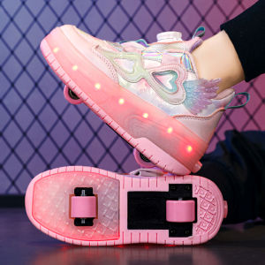 SHIYAN | Automatic Retractable Skates with Brake and Lined for Kids