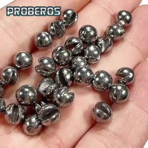 100pcs Round Split Shot Pure Lead Sinkers 0.3g-1g Weights Open Bite Removable Fishing Weight Sinker Carp Fishing Accessories