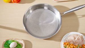 SUPVIBE 304 Stainless Steel Frying Pan Honeycomb Wok Physical Non Stick Thicken Pot Bottom Gas Induction Cooker Universal