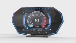Meter Digital Smart Defi F11 LCD Gauge OBD2+GPS+Slope Meter Head Up Display Speed RPM Clock Air Fuel Turbo Pressure Temp