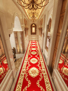 พรมปูพื้น ทางเดิน พรมปูพื้น ใช้ครั้งเดียว สำหรับงานแต่งงาน พื้นสามารถตัดได้