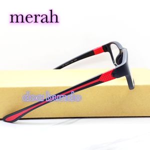 Kacamata Rabun Jauh Lensa Minus Frame Plastik Sporty Berkelas Mewah dan Elegant Unisek Import