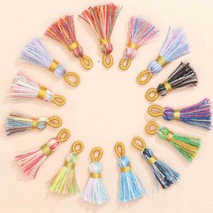 New Colorful Segmental Dyed Tassels for Jewelry Making DIY Key Chain Earring Fringe Mini Tassel Art Making Decor Supplies