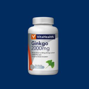 VitaHealth Ginkgo 2000mg 130S / 2X130S [ EXP DATE : 26/4/2027 ] [ BLOOD CIRCULATION & MEMORY ]