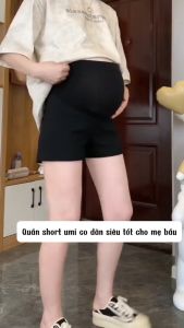 Quần Short Bầu Umi cotton đẹp mát - Trẻ trung - Hàng loại 1 - Không xù - Đủ size cho các mẹ 45~90kg - Ảnh thật