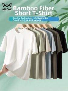 MiiOW | Antibacterial Cooling Bamboo Mens Short Sleeve T-Shirt