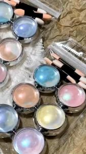 Sét bột tráng gương nail 6 màu  trang trí móng tay nail . Sét 6 hũ  Nhũ trang trí móng nhiều màu là sản phẩm hót dễ dùng dễ trang trí  hiệu ứng sáng bắt mắt