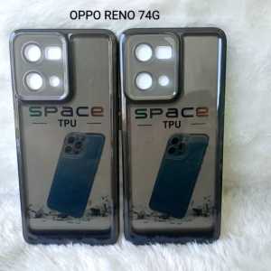 Case / Casing Clear Black OPPO RENO 7 4G/ 7z Silicon Hitam Bening