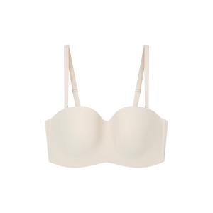 Ubras Seamless Strapless Bra Invisible Thickened Anti-slip Small Chest Illusion Gathered Underwear for Young Women Spring Season