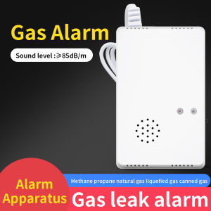 Gas Leak Detector Combustible Propane Butane Methane Leak Warning EU Plug Combustible Gas Alarm Sensor For Home Security