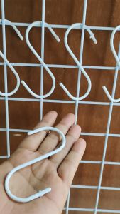 Kaitan gantungan cantelan S couting putih anti karat Paket isi 10 pcs