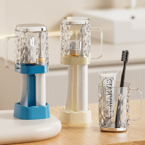 Mouthwash Cup with Toothbrush Holder Set Home Dental Care Organizer
