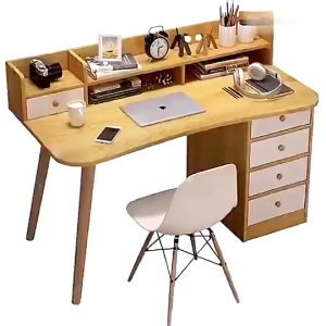 【Quality Upgrade】Study Table With Drawer Office Table Computer Table Desk Large Capacity Storage