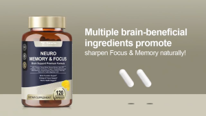[READY STOCK] Totaria Brain Supplement 25-in-1 Nootropic Formula - Advanced Cognitive Support for Memory Focus & Neuro Health with Bacopa & Alpha GPC - 120 Capsules
