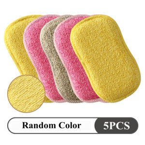 5pcs Magic Cleaning Sponge for Dishes Multi-Purpose Scrub Sponges for Kitchen Bathroom Dishwashing Brush Tools Accessories