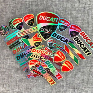 DUCATI Laser Motorcycle Sticker Helmet Fuel Tank Fairing Stickers Decals for Ducati