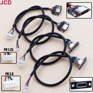JCD | JCD 1PC Mechanical Keyboard Cable Type-C Female 5P Flexible Keyboard Separation Cable 1.25 * 5P/2.0 * 5P Terminal Cable USB C