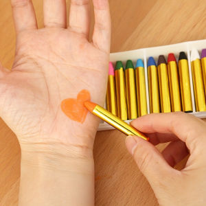 Bộ 16 Màu Sáp Vẽ Mặt Và Thân Thể Không Độc Hại Que Trang Điểm Bộ Vẽ Màu Sắc Tươi Sáng Dành Cho Lễ Hội Sáp Vẽ Kích Hoạt Bằng Nước Cho Mọi Lứa Tuổi