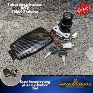 Kunci kontak rx king new set 1 kunci 2 lubang karbon