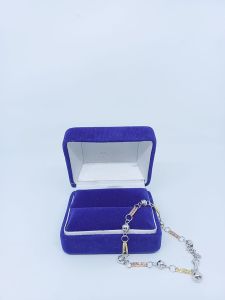 gelang rantai bambu ukir double kombinasi warna+ 1bel/ gelang perak asli silver 925 lapis emas/gelang fashion wanita impor