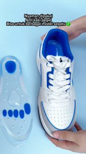 INSOLE SEPATU GEL SILICON SUPER LEMBUT DAN EMPUK ALAS SEPATU ANTI KAKI PEGAL PRIA DAN WANITA