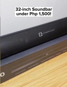 Sembrandt Sb750 Tv Soundbar + Built-In Subwoofer Bluetooth With Aux Surround Sound