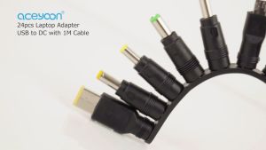 10pcs Tips Universal Jack Adapter Converter Jack Charger Laptop