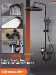 YALANDENG | Easy-Install Copper Full-Bodied Shower Set