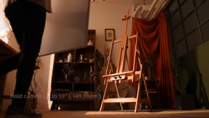MEEDEN Large Studio Artist Easel Adjustable Studio Painting Easel Solid Beechwood H Frame Easel Display Art Easel for Watercolor Acrylic Oil Painting Adjusts to Max 88" Hold Canvas Up to 59"
