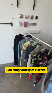 (Type T) 4.2M TPU TPE Cable Rope Balcony Invisible Retractable Clothesline Clothes Drying Rack Clothes Hanger
