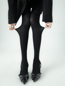 SS2L 80D Micro-Translucent High-End Velvet Tights Pure Color Slimming Leg Shaping Spring Autumn Winter for Women Japanese Style