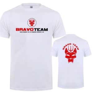 Naval Seals Bravo Team Symbol T Shirt Men polyester breathable top for sports casual wear easy to maintain clothes Eur size