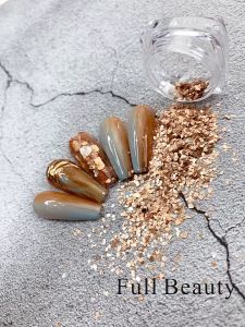 DIY kuku dekorasi 6 Grid / Box Serpihan Kerang Abalone 3d Aksen Glitter Sequins Untuk Dekorasi Nail Art