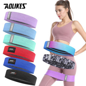 AOLIKES 1PCS Resistance Elastic Booty Bands Squat glute workout Non-slip trainer thick band Stretch Fitness Strips Loops Yoga