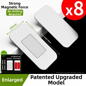 Non-Drill Magnetic Door Closer for Sliding Doors and Drawers