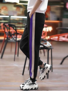 กางเกงวอร์มผู้หญิงเอวยางยืดทรงหลวมขากว้าง ทรงหลวม กางเกงขายาวทรงสเก็ตบอร์ด ทรงลำลอง สไตล์ฮาราจูกุ ฤดูใบไม้ร่วง 2024