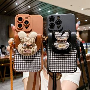 OPPO A3x A3 Pro A60 A79 A18 A38 A98 A16 A17 A17K A5 A9 A31 2020 A15 A15S Reno 8T 8Z A3S Reno4 A54 A94 Reno 7Z 6Z A76 A5S A12 A52 A92 Reno5 A93 A96 Find X5 X3 Pro A97 A78 Cartoon Wallet Strap Soft Phone Case