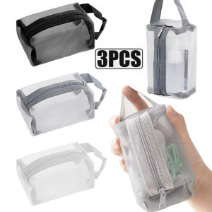 3/1 กระเป๋าเก็บตาข่าย ใส ความจุข ขนาด ซิป มี คีย์การ์ด เป็น ศูนย์ กระเป๋า สำหรับการเดินทาง คิดค้นคู่แสง