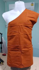 เสื้อ ผ้าพระ อังสะ พระ 7 กระเป๋า กระเป๋าซ้อน ผ้าชินมัย อังษะ พระ เณร สังฆภัณฑ์ (ร้านบุญพาสุข)