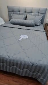 🌈ĐỦ MẪU🌈 Bộ Chăn Ga Cotton Lụa Khách Sạn Malay Cao Cấp Sọc Vân 3F Siêu Sang Trọng Mát Mềm Mịn Ảnh Thật _ Nemtot Bedding