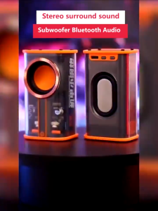 【SG】K07 Transparent Mecha Dynamic RGB Bluetooth Speakers | Bluetooth 5.0 Couplet Mode | Compact Yet Powerful