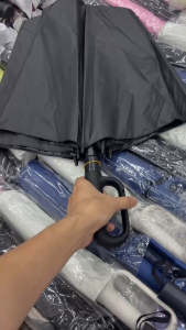 Coolsummer O-Handle automatic 21inch double ribs sunscreen windbreaker waterproof