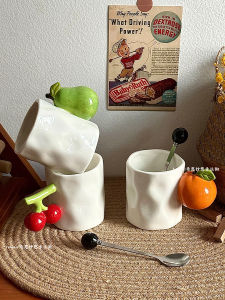 แก้วมugs ดินเผาทำมือ ของขวัญวันเกิด ความสวยงามระดับไฮเอนด์ สำหรับใช้ในออฟฟิศ สินค้ามรดกทางวัฒนธรรม