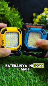 Lampu Darurat | Lampu Emergenchi Mini COB W8129-2 | Lampu Sorot WorkLight Warerproof 1200 mAh Charging Type-C Outdoor Camping Super Terang