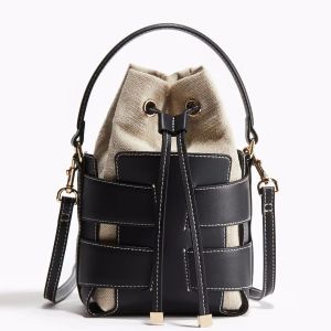 Fashionable Crossbody Bucket Bag Luxury Design Hollow Out Handbags Womens Leisure Outdoor Small Shoulder Handbags