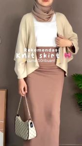 Yeon Long Skirt Rok Knit Premium By Katalus